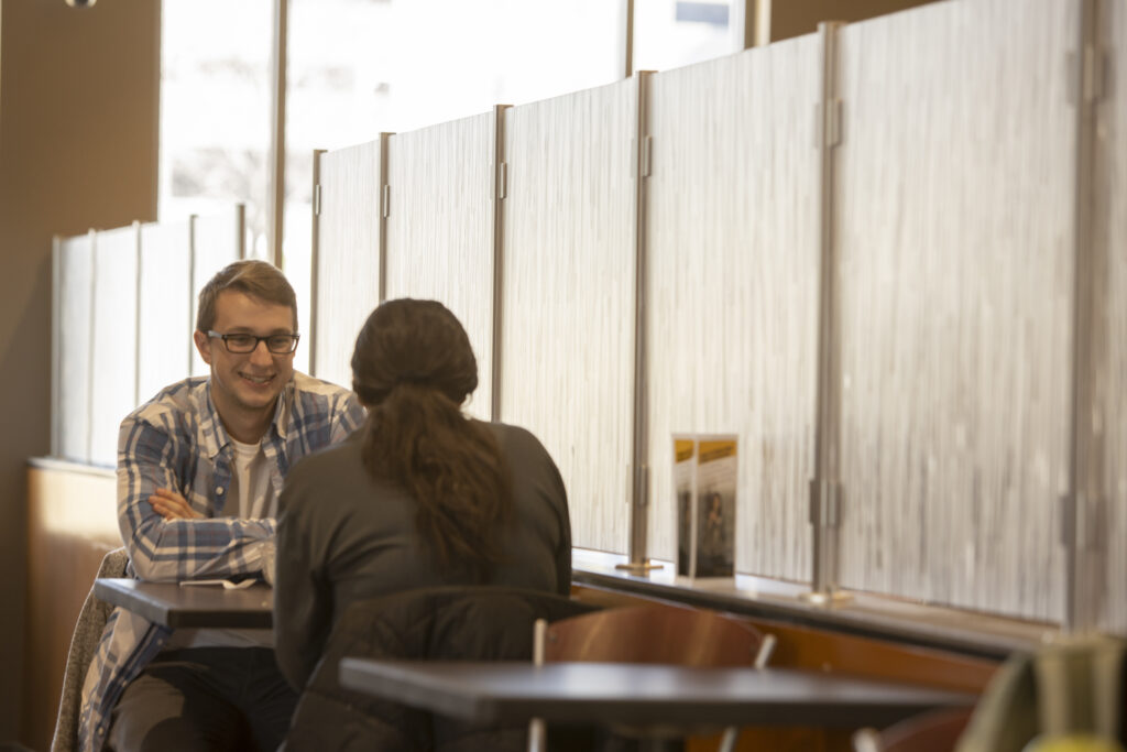 Michael Boyer eating lunch at The Restaurants at Southwest on Tuesday Feb. 26, 2019. Sam O'Keefe/University of Missouri