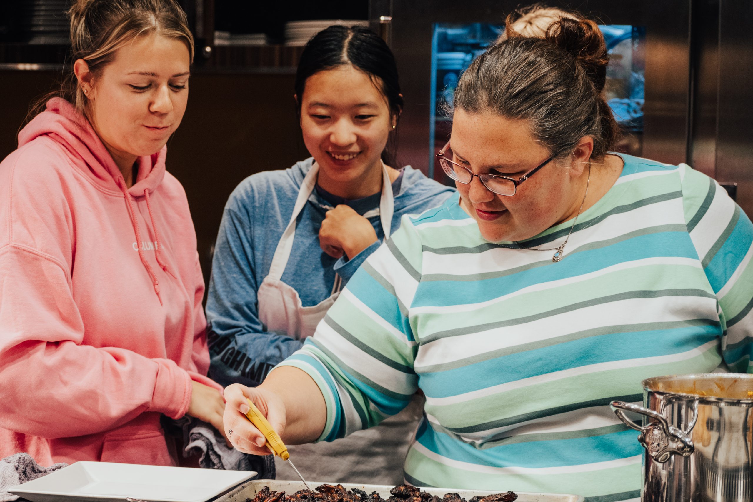 Kristen Hasan teaches students.