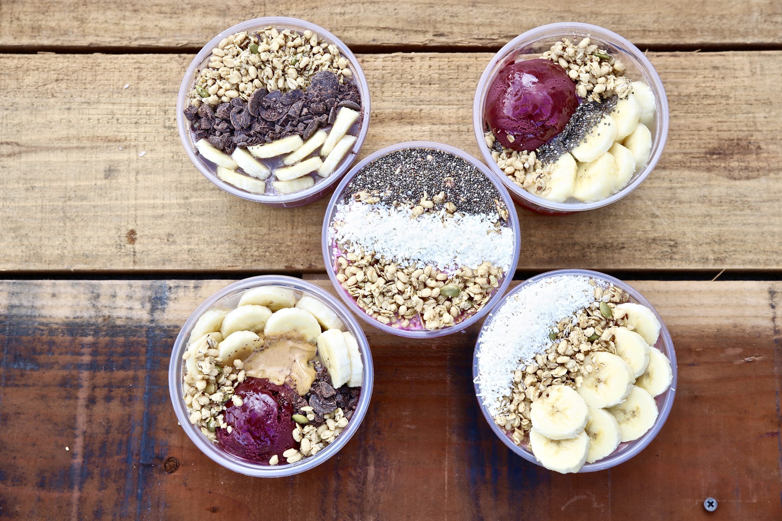 Collection of Acai bowls