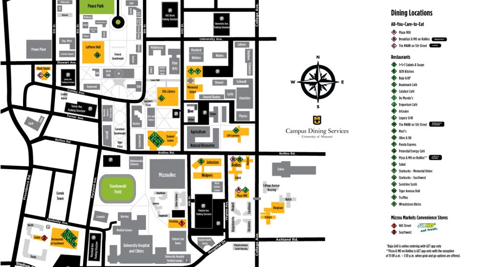 Menus & Locations // Campus Dining Services // University of Missouri